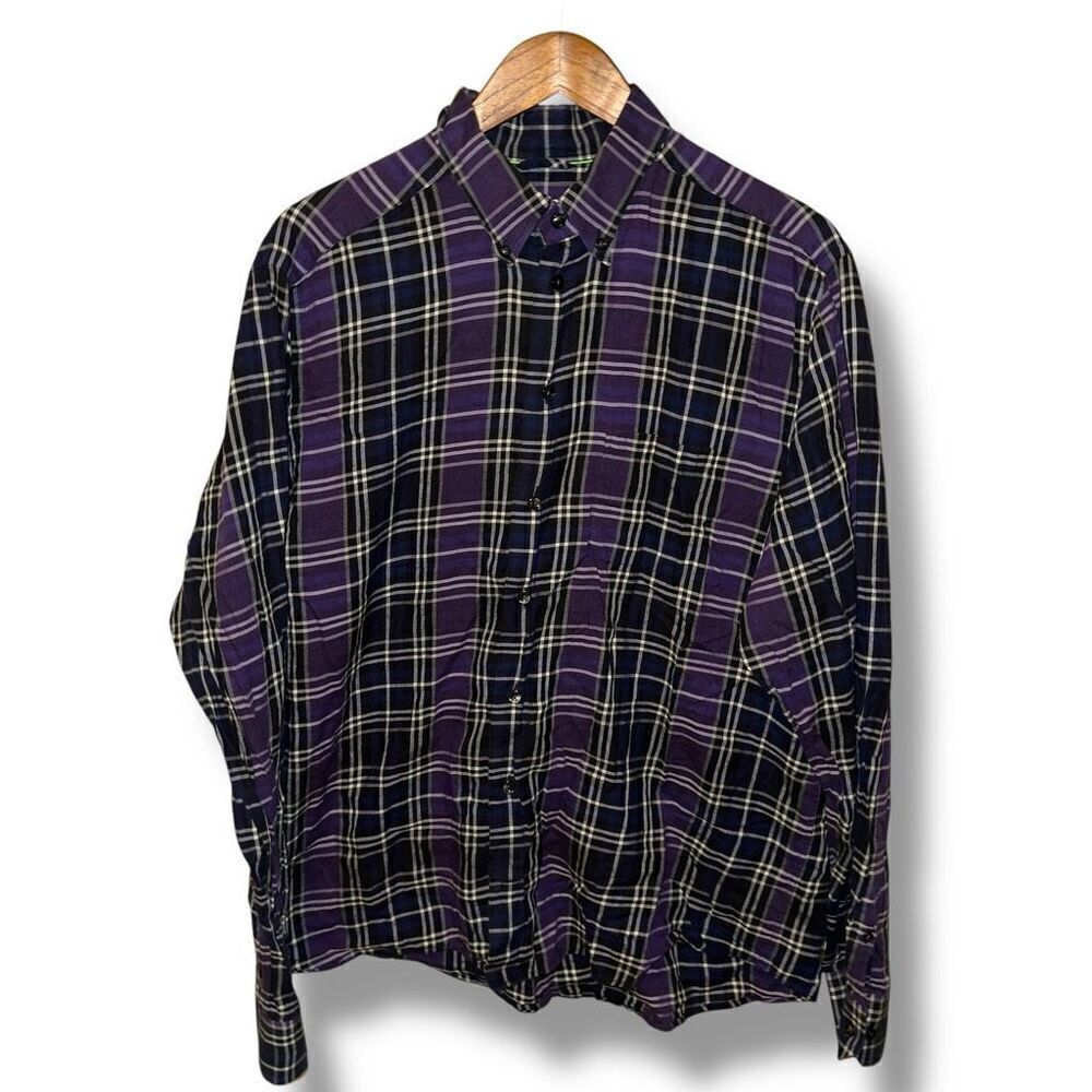 Eton Contemporary Purple BD Dress Shirt Size XL 17